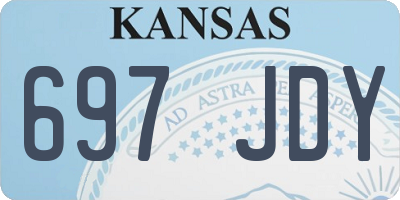 KS license plate 697JDY