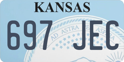 KS license plate 697JEC