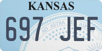 KS license plate 697JEF