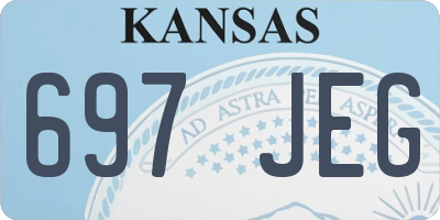 KS license plate 697JEG