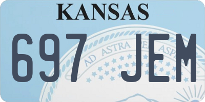 KS license plate 697JEM