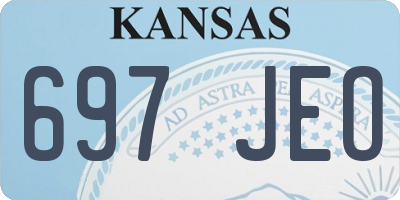 KS license plate 697JEO