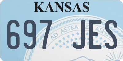 KS license plate 697JES
