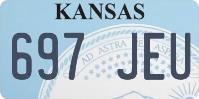 KS license plate 697JEU