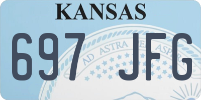 KS license plate 697JFG