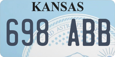 KS license plate 698ABB