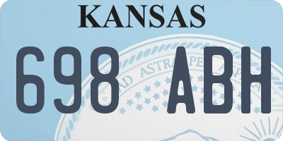 KS license plate 698ABH