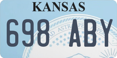 KS license plate 698ABY