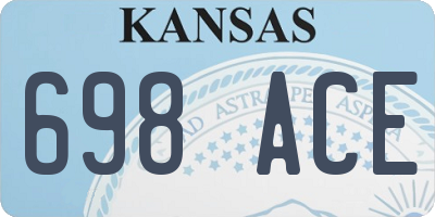 KS license plate 698ACE