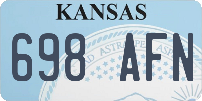 KS license plate 698AFN
