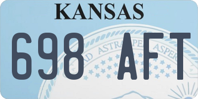 KS license plate 698AFT