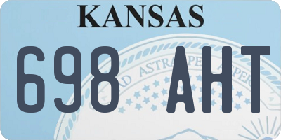 KS license plate 698AHT