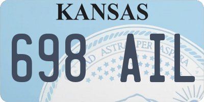 KS license plate 698AIL