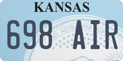 KS license plate 698AIR