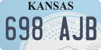 KS license plate 698AJB