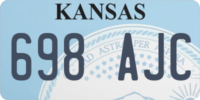 KS license plate 698AJC