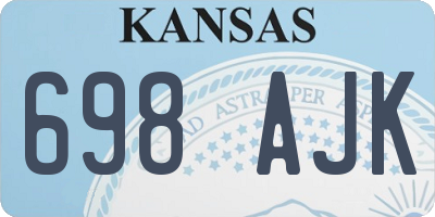 KS license plate 698AJK