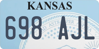 KS license plate 698AJL