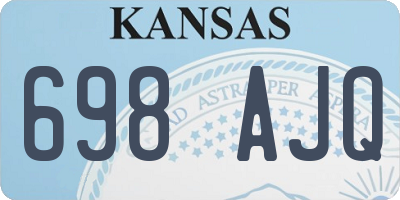 KS license plate 698AJQ