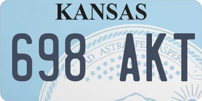 KS license plate 698AKT
