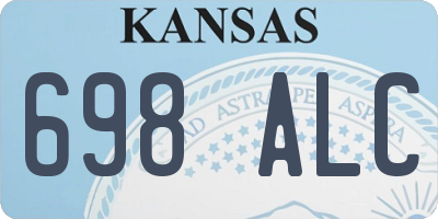 KS license plate 698ALC