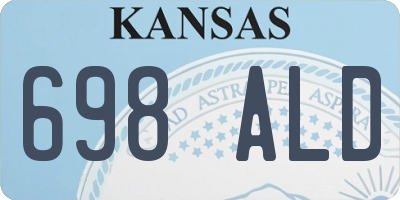 KS license plate 698ALD