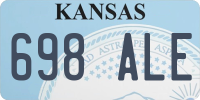 KS license plate 698ALE