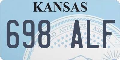 KS license plate 698ALF