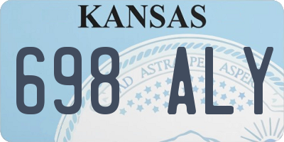KS license plate 698ALY
