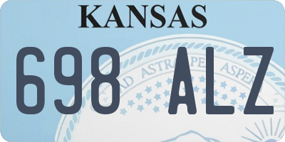 KS license plate 698ALZ