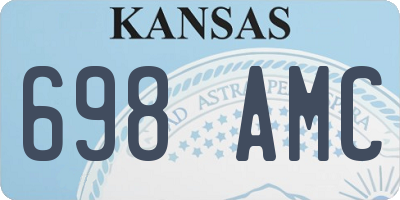 KS license plate 698AMC