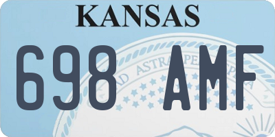 KS license plate 698AMF