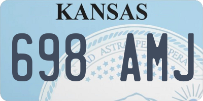 KS license plate 698AMJ