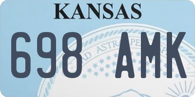 KS license plate 698AMK