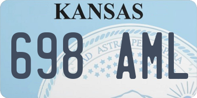 KS license plate 698AML