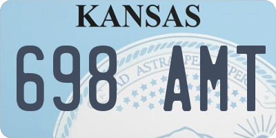 KS license plate 698AMT