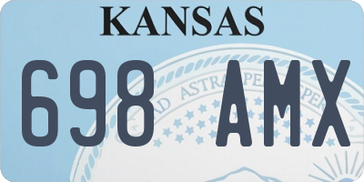 KS license plate 698AMX