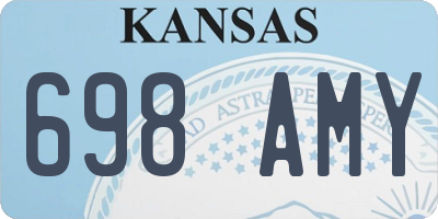 KS license plate 698AMY