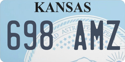 KS license plate 698AMZ