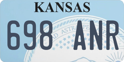 KS license plate 698ANR
