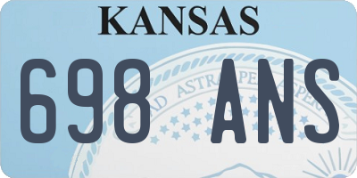 KS license plate 698ANS