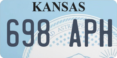 KS license plate 698APH
