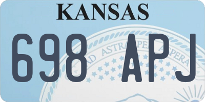 KS license plate 698APJ