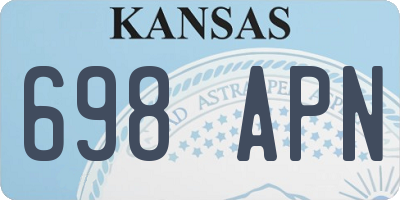 KS license plate 698APN