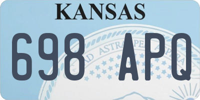 KS license plate 698APQ