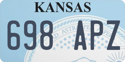 KS license plate 698APZ