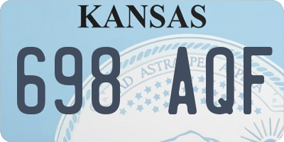 KS license plate 698AQF