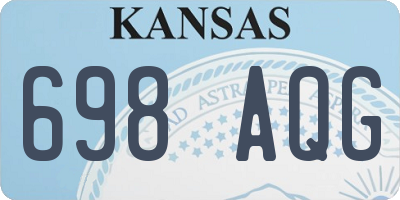 KS license plate 698AQG