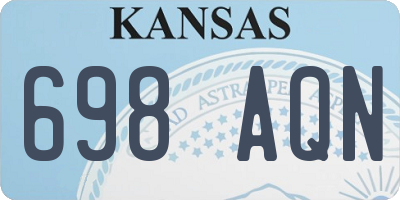 KS license plate 698AQN