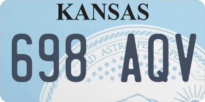 KS license plate 698AQV